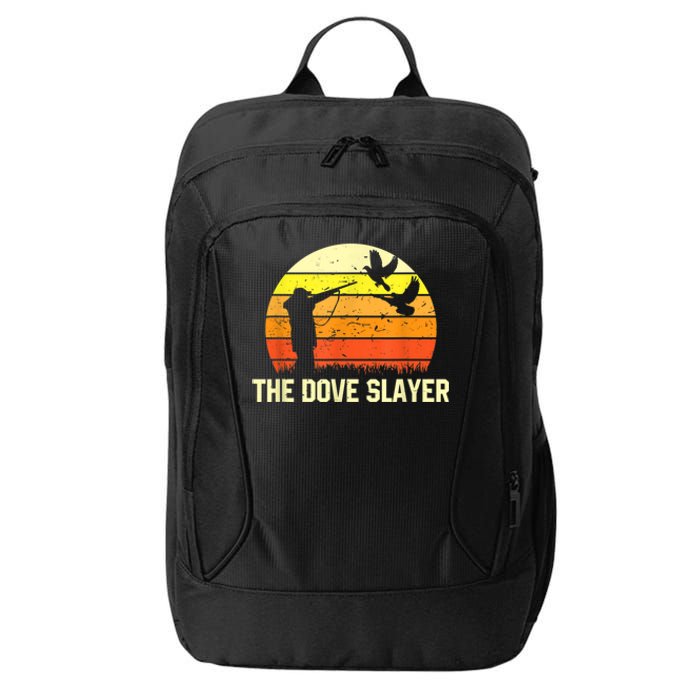 The Dove Slayer Vintage Retro Dove Hunting City Backpack