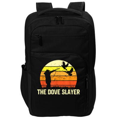 The Dove Slayer Vintage Retro Dove Hunting Impact Tech Backpack