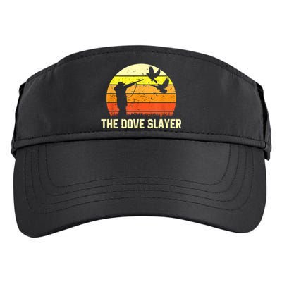 The Dove Slayer Vintage Retro Dove Hunting Adult Drive Performance Visor