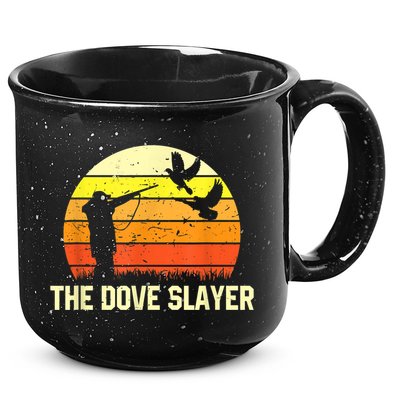 The Dove Slayer Vintage Retro Dove Hunting 15oz Campfire Ceramic Mug