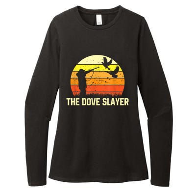 The Dove Slayer Vintage Retro Dove Hunting Womens CVC Long Sleeve Shirt