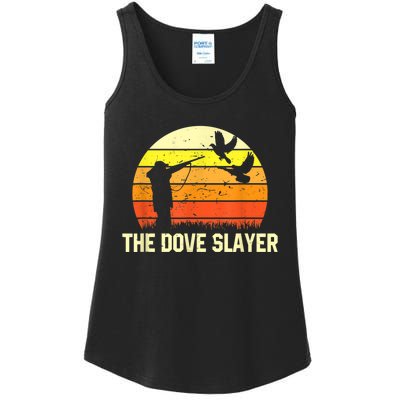 The Dove Slayer Vintage Retro Dove Hunting Ladies Essential Tank