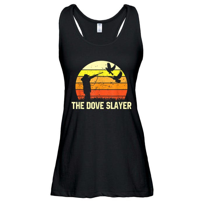 The Dove Slayer Vintage Retro Dove Hunting Ladies Essential Flowy Tank