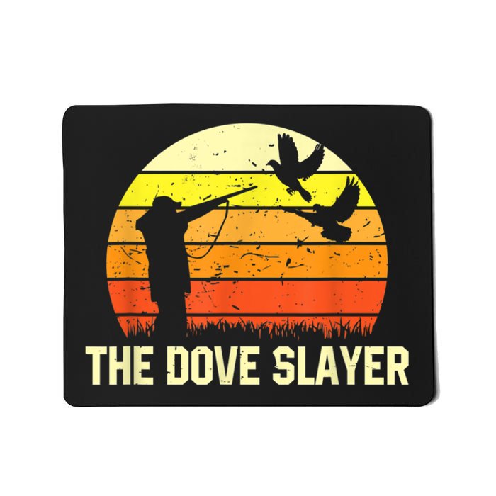 The Dove Slayer Vintage Retro Dove Hunting Mousepad