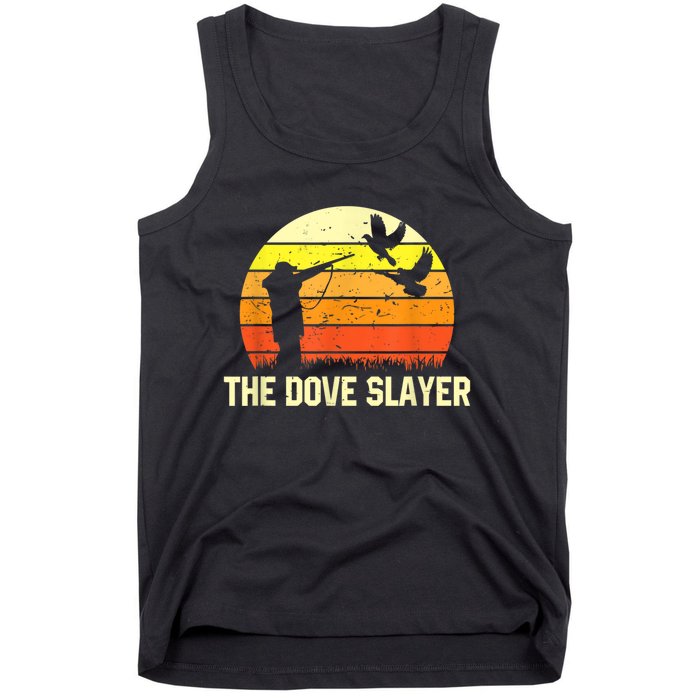 The Dove Slayer Vintage Retro Dove Hunting Tank Top