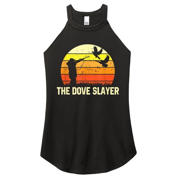 The Dove Slayer Vintage Retro Dove Hunting Women's Perfect Tri Rocker Tank