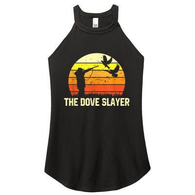 The Dove Slayer Vintage Retro Dove Hunting Women's Perfect Tri Rocker Tank