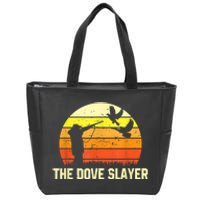 The Dove Slayer Vintage Retro Dove Hunting Zip Tote Bag