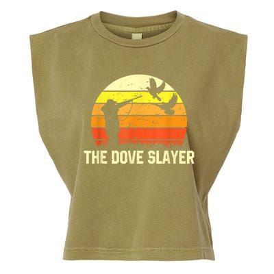 The Dove Slayer Vintage Retro Dove Hunting Garment-Dyed Women's Muscle Tee