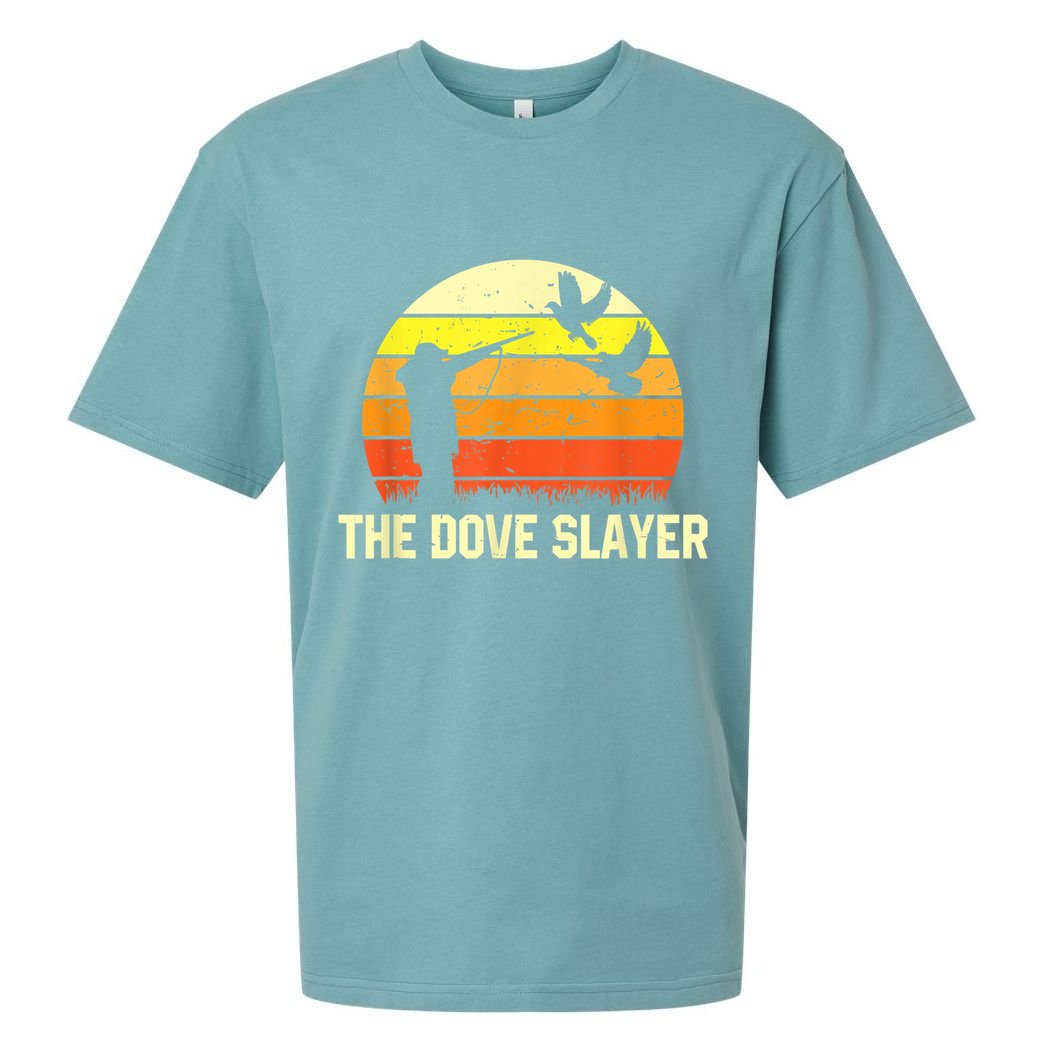 The Dove Slayer Vintage Retro Dove Hunting Sueded Cloud Jersey T-Shirt