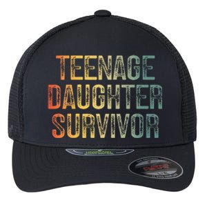 Teenage Daughter Survivor FatherS Day Dad Joke Flexfit Unipanel Trucker Cap