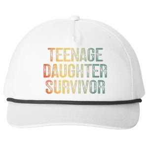 Teenage Daughter Survivor FatherS Day Dad Joke Snapback Five-Panel Rope Hat