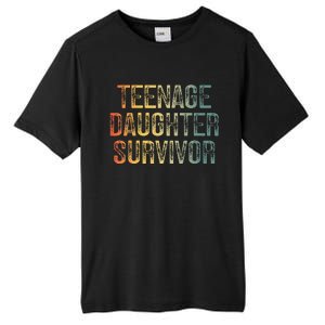 Teenage Daughter Survivor FatherS Day Dad Joke Tall Fusion ChromaSoft Performance T-Shirt