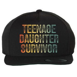 Teenage Daughter Survivor FatherS Day Dad Joke Wool Snapback Cap