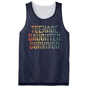 Teenage Daughter Survivor FatherS Day Dad Joke Mesh Reversible Basketball Jersey Tank