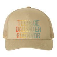 Teenage Daughter Survivor FatherS Day Dad Joke Yupoong Adult 5-Panel Trucker Hat