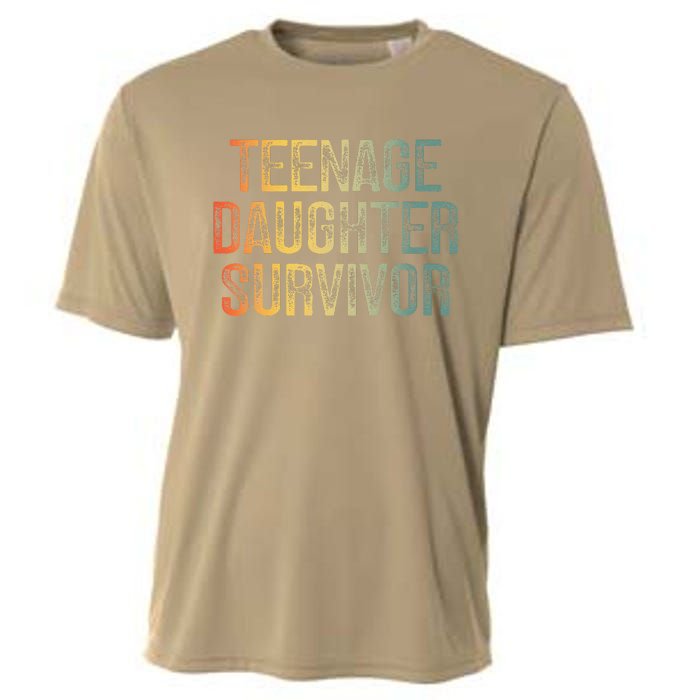 Teenage Daughter Survivor FatherS Day Dad Joke Cooling Performance Crew T-Shirt