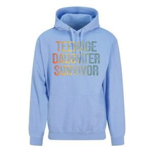 Teenage Daughter Survivor FatherS Day Dad Joke Unisex Surf Hoodie