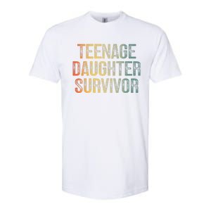 Teenage Daughter Survivor FatherS Day Dad Joke Softstyle CVC T-Shirt