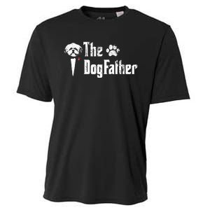 The Dogfather Shih Tzu Dog Dad FatherS Day Gift Cooling Performance Crew T-Shirt