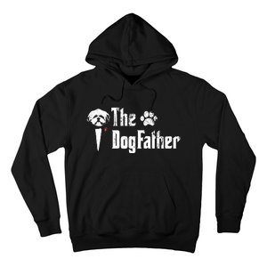 The Dogfather Shih Tzu Dog Dad FatherS Day Gift Hoodie