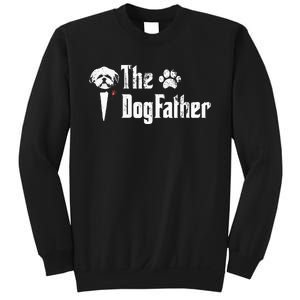 The Dogfather Shih Tzu Dog Dad FatherS Day Gift Sweatshirt