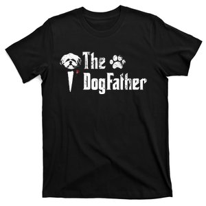 The Dogfather Shih Tzu Dog Dad FatherS Day Gift T-Shirt