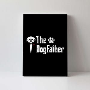 The Dogfather Shih Tzu Dog Dad FatherS Day Gift Canvas