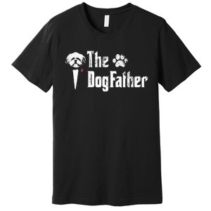 The Dogfather Shih Tzu Dog Dad FatherS Day Gift Premium T-Shirt