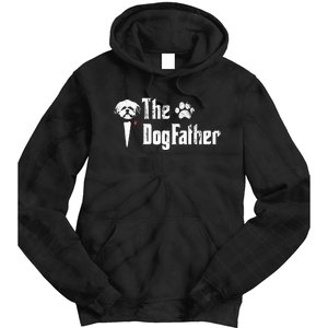 The Dogfather Shih Tzu Dog Dad FatherS Day Gift Tie Dye Hoodie