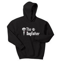 The Dogfather Shih Tzu Dog Dad FatherS Day Gift Kids Hoodie