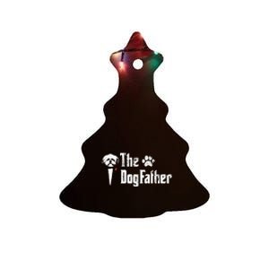 The Dogfather Shih Tzu Dog Dad FatherS Day Gift Ceramic Tree Ornament