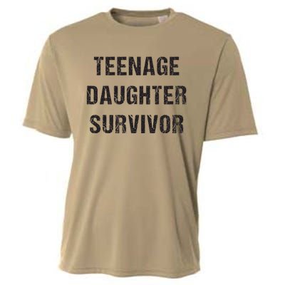 Teenage Daughter Survivor Parenting Quote Fathers Day Cooling Performance Crew T-Shirt