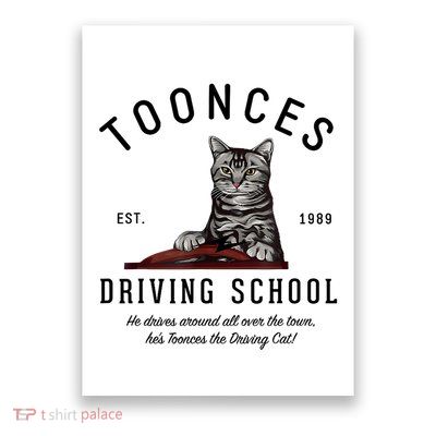 Toonces Driving School Poster