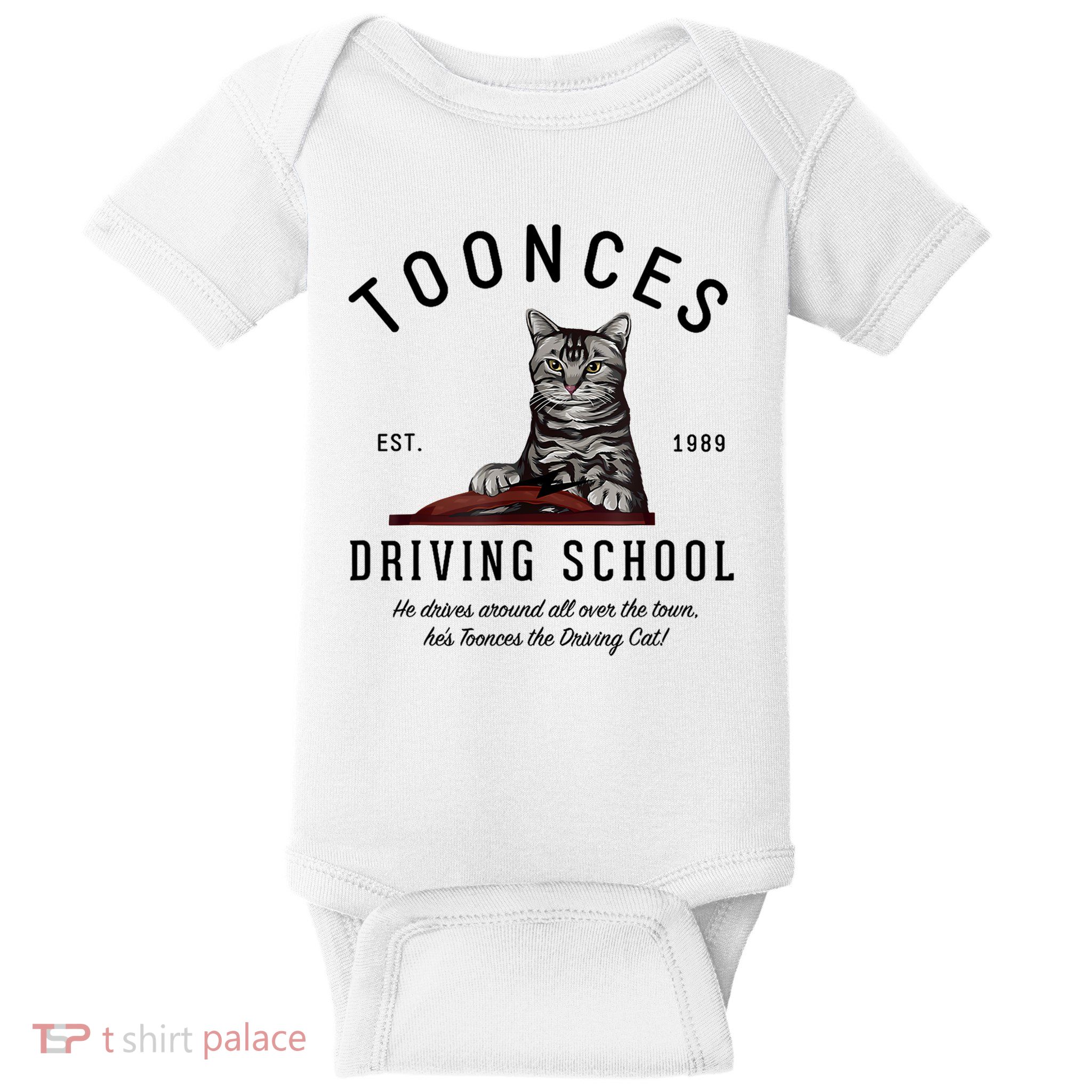 Toonces Driving School Baby Bodysuit