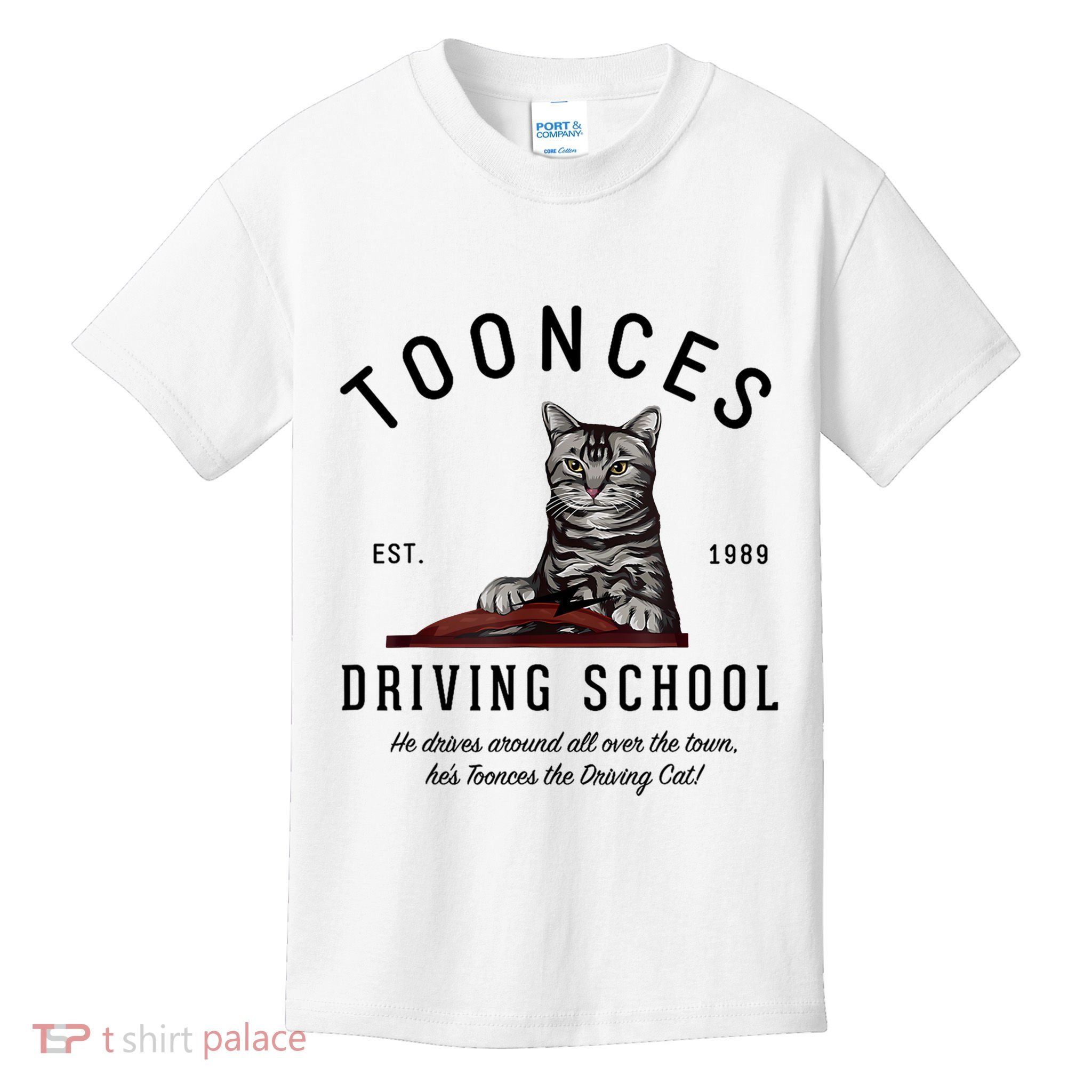 Toonces Driving School Kids T-Shirt
