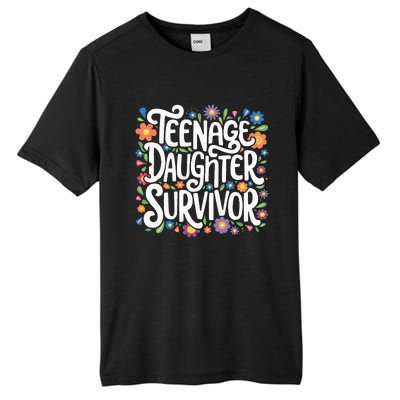 Teenage Daughter Survivor Teenager Dad Fathers Day Parenting Tall Fusion ChromaSoft Performance T-Shirt