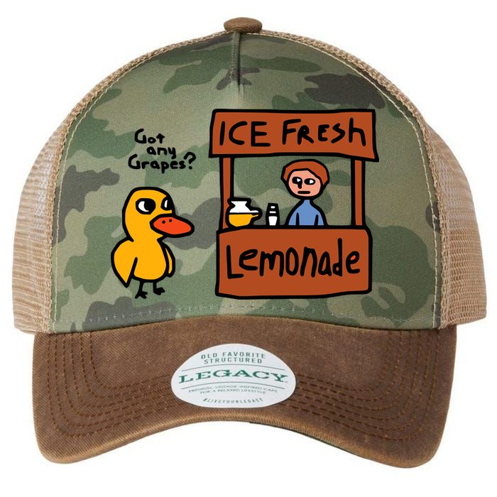 The Duck Song Got Any Grapes Funny Meme Legacy Tie Dye Trucker Hat