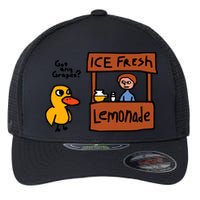 The Duck Song Got Any Grapes Funny Meme Flexfit Unipanel Trucker Cap