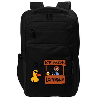 The Duck Song Got Any Grapes Funny Meme Impact Tech Backpack