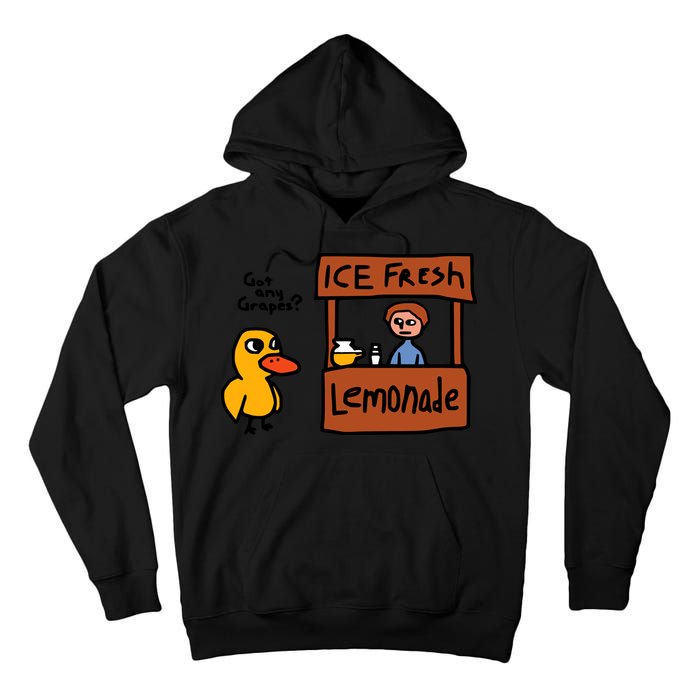 The Duck Song Got Any Grapes Funny Meme Tall Hoodie