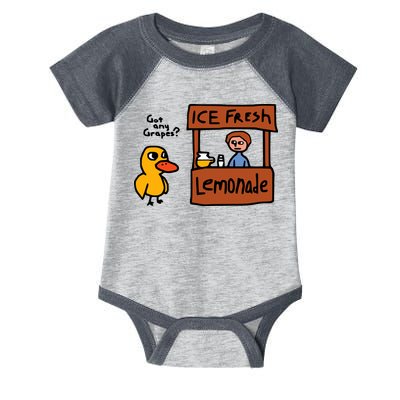 The Duck Song Got Any Grapes Funny Meme Infant Baby Jersey Bodysuit