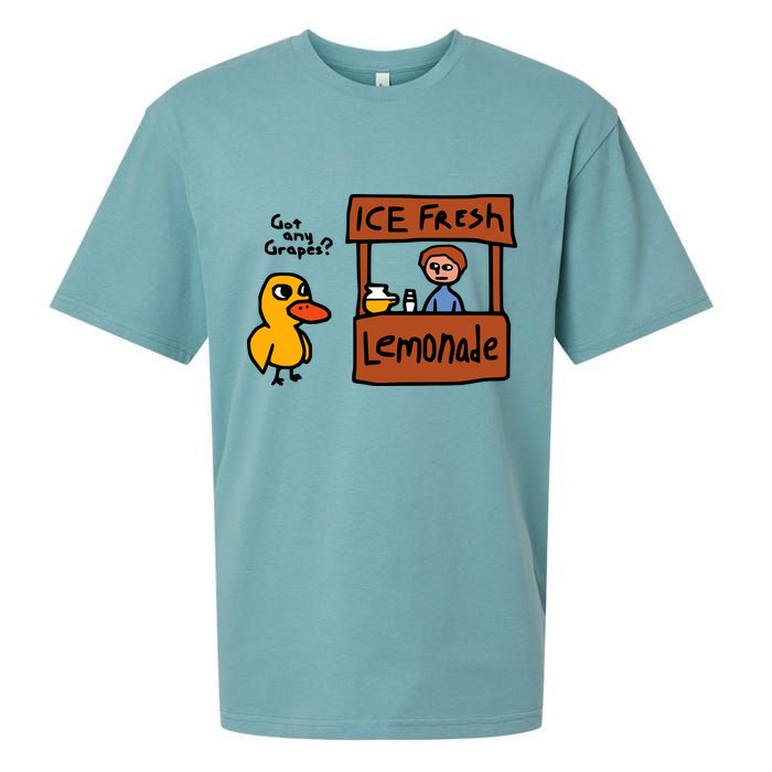 The Duck Song Got Any Grapes Funny Meme Sueded Cloud Jersey T-Shirt