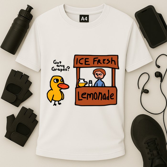 The Duck Song Got Any Grapes Funny Meme Performance Shirt