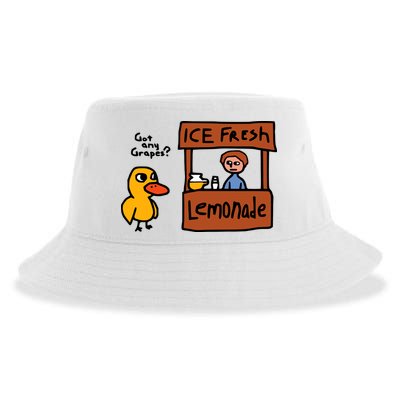 The Duck Song Got Any Grapes Funny Meme Sustainable Bucket Hat