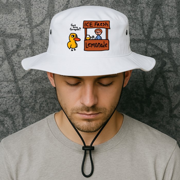 The Duck Song Got Any Grapes Funny Meme Bucket Hat