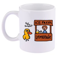 The Duck Song Got Any Grapes Funny Meme 11oz C Handle Ceramic Mug