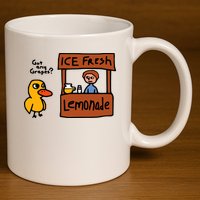 The Duck Song Got Any Grapes Funny Meme 11oz C Handle Ceramic Mug