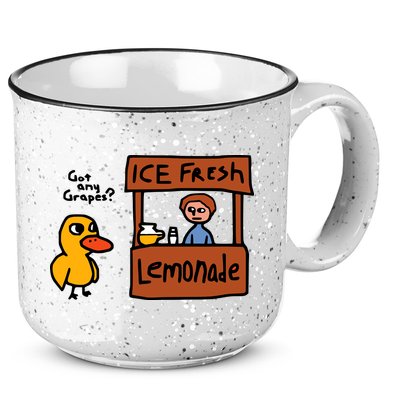 The Duck Song Got Any Grapes Funny Meme 15oz Campfire Ceramic Mug