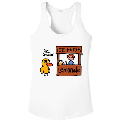 The Duck Song Got Any Grapes Funny Meme Ladies PosiCharge Competitor Racerback Tank